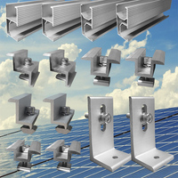 Rail de montage solaire en aluminium extrudé pour système de support solaire sur toiture