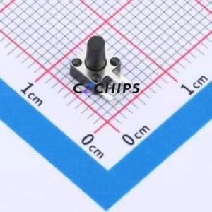 TSC08-CBW1FH7.0 Tactile Switch Through hole-3P,4.5x4.5mm Switch Single Pole Single Throw Round Button 2.5N Right Angle Insert - Product Image 1
