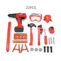 Banatoyys gro8 — boîte à outils multifonctions, outils électriques de Construction en plastique, perceuse et jouets éducatifs pour enfants avec marteau