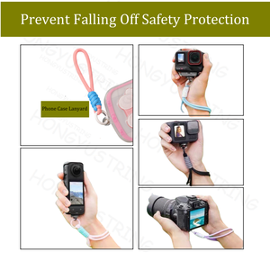 Thời trang đầy Màu sắc dây Keychain ngắn dây đeo cổ tay cho túi treo phụ kiện - Product Image 6