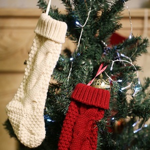 Calcetines Navideños SOLPOP con Logotipo Bordado Personalizado, Bolsa de Regalo Tejida para Fiestas, Adorno Decorativo para el Hogar, Calcetín Navideño con Dulces de Santa Claus - Product Image 3