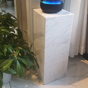 Mesa auxiliar <span class=keywords><strong>de</strong></span> esquina al por mayor, bloque <span class=keywords><strong>de</strong></span> zócalo <span class=keywords><strong>de</strong></span> mármol Calacatta Viola, mesa auxiliar alta <span class=keywords><strong>para</strong></span> escalera, cocina, comedor, aplicación - Product Image 3