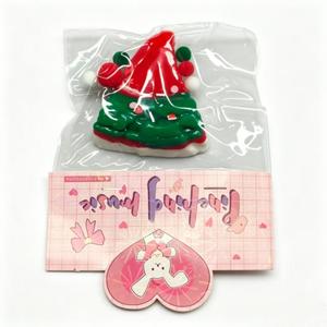 Juguete Antiestrés de TPR Suave con Forma de Sombrero de Gnomo Navideño para Niños, Juguete Blandito para Aliviar el Estrés Navideño - Product Image 5
