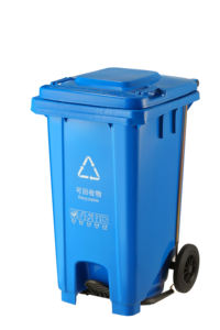 अच्छी कीमत 100 एल रसोई के डस्टबिन डम्प्स्टर अपशिष्ट बिन 100 एल प्लास्टिक पैर संचालित अपशिष्ट बिन 100 एल - Product Image 3