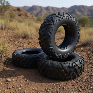 Pneus ATV UTV 26*9-12 QM373 Radiaux sans chambre à air, pneus tout-terrain avant, deux pièces - Product Image 2