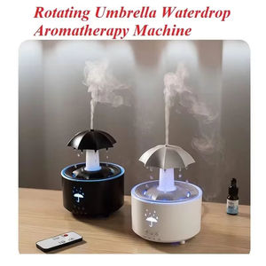Humidificateur d'air rotatif en forme de goutte d'eau avec veilleuses, diffuseur d'huiles essentielles silencieux pour la maison, lampe parfumée colorée - Product Image 4