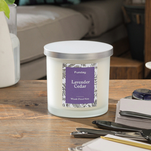 Couvercle en aluminium blanc givré pour petit lot <span class=keywords><strong>Cire</strong></span> de <span class=keywords><strong>soja</strong></span> environnementale à double mèche HTP de grande capacité - Product Image 1