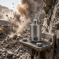 Accéléromètre haute sensibilité pour vibrations, capteur d'accélération piézoélectrique 1 axe, surveillance des explosions ±30000g 5-10kHz