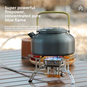 Réchaud pliant portable à trois brûleurs résistant au vent pour <span class=keywords><strong>camping</strong></span> en extérieur, <span class=keywords><strong>barbecue</strong></span> de pique-nique, cuisson à flamme haute, <span class=keywords><strong>gaz</strong></span> butane en cartouche, <span class=keywords><strong>gaz</strong></span> plat - Product Image 6