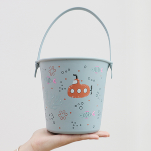 Giao Hàng Nhanh Chóng Có Sẵn 5 Màu Sắc Khác Nhau Truyền Nhiệt In Ấn Silicone Vòng Xô Sands Bãi Biển Kid Đồ Chơi Set 6Pcs Kit - Product Image 3