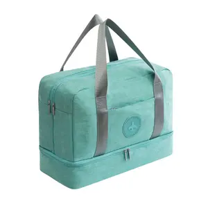 duffle sacchetto netto Suppliers-Impermeabile Duffle bag con Le Scarpe Vano Borsa di Nuoto A Secco A Umido Depart Viaggi Weekender Bag per le Donne Degli Uomini