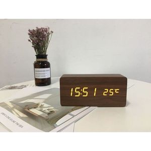 "Silent Wooden Digital Alarm <b>Clocks</b> for Wholesale-Modern Design" - Product Image 3