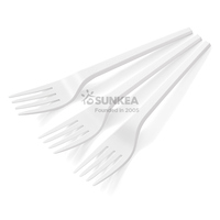 Couverts biodégradables PLA couverts de table jetables cuillère fourchette couteau