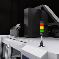 Balise lumineuse industrielle rotative Doingwin avec avertisseur sonore 95 dB, orientable à 180° °   Tourne-phare d'avertissement pour équipement de machine-outil CNC