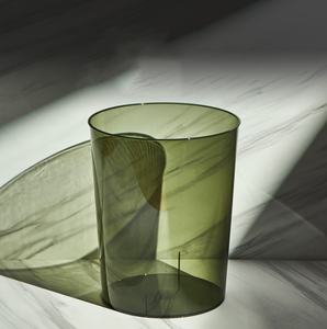 Household Transparent <strong>Trash</strong> Can Light Luxury Paper Basket Lidless <strong>Trash</strong> Can Living Room Simple Large Capacity Waste Paper Can - Product Image 6