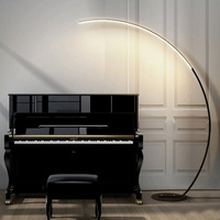 Lampadaire Décoration Intérieure pour Salon Chambre Moderne LED sur Pied à Télécommande
