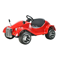 Voiture électrique à essence mini classique vintage, kart à pédales parent-enfant, buggy biplace avec frein auxiliaire pour adultes et enfants