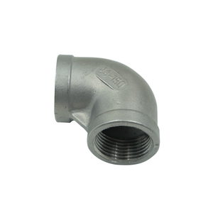 Raccordo per Tubi in Acciaio Inox DKV <span class=keywords><strong>SS</strong></span> 304 316L, Gomito Femmina Ridotto a 90 <span class=keywords><strong>Gradi</strong></span> con Filettatura BSP - Product Image 3