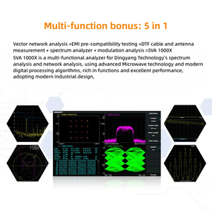 SIGLENT จอแสดงผลแบบสัมผัส SVA1015X เครื่องวิเคราะห์ดิจิตอล 9kHz-1.5GHz เครื่องวิเคราะห์เครือข่ายความเร็วสูง - Product Image 3