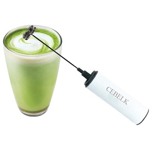 Mousseur à lait électrique rechargeable en acier inoxydable, 3 vitesses, fouet à main, batteur à café, mousseur à cappuccino USB - Product Image 2