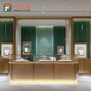 Fabricant de vitrines à bijoux modernes sur mesure, présentoirs de comptoir en bois pour centres commerciaux - Product Image 4