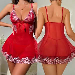 SFY3019 Vente chaude de lingerie de nuit pour femmes en dentelle, maille transparente, lingerie sexy, robe de nuit - Product Image 3