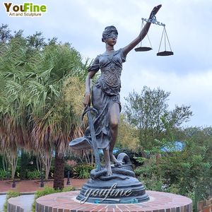 Famosa estatua de bronce de tamaño personalizado Casting Justice Libra - Product Image 4