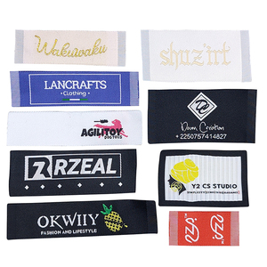 Tùy Chỉnh Thiết Kế 3D Bền Vững Vải Nhãn Bền Dệt Cuộn Kích Thước Nhãn Logo Có Thể Giặt Tùy Chỉnh Thương Hiệu Dệt Gấp Kích Thước - Product Image 2