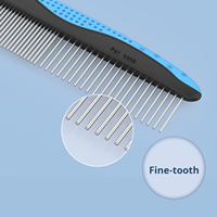 Brosse de toilettage pour animaux Elecpet, ensemble 2 en 1, brosse professionnelle double face pour éliminer les nœuds et les boucles pour chat et chien