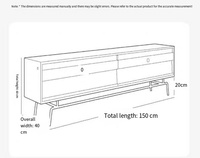 Mueble de TV Moderno de Madera Maciza para Sala de Estar y Dormitorio, Muebles Ecológicos para el Hogar, Estilo Popular en Internet
