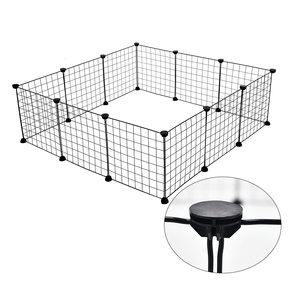 Ybgai DIY evcil hayvan oyun parkı 35*41cm taşınabilir köpek kedi tavşan Metal <span class=keywords><strong>Kennels</strong></span> küçük Pet hayvan evi kafes - Product Image 1