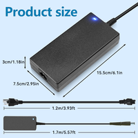 Cargador de Alta Potencia para Portátil de 19.5V 9.23A 180W, Conector de Barril de 7.4x5.0mm, Compatible con Portátiles para Juegos Dell Serie G Alienware 15/17