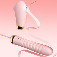 Verbessertes Sexspielzeug mit 10 Saug- und 5 Stoßfunktionen, vibrierende Dildos, ferngesteuerter tragbarer Vibrator, Sexspielzeug für Erwachsene für Frauen und Paare