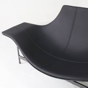 كرسي صالة من الجلد 1 عصري ، أريكة منزلية عالية الجودة للفنادق المصنوعة من الألياف الزجاجية - Product Image 2