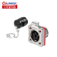 CNLINKO IP68 étanche M20 5 broches Aviation fil connecteur prise et prise femelle mâle câble électrique connecteur amélioration de l'habitat