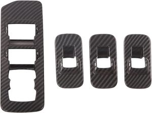 Garnitures d'interrupteurs de lève-vitres en fibre de carbone imprimée pour F150 2015-2020, accessoires de décoration intérieure - Product Image 4