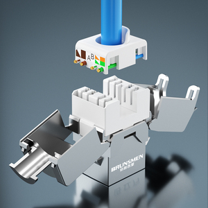 Mô-đun Mạng Không Có Công Cụ Che Chắn Loại 180 Độ CAT6A FTP <span class=keywords><strong>Keystone</strong></span> <span class=keywords><strong>Jack</strong></span> - Product Image 4