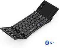 Clavier sans fil IClever BK08 Clavier pliable Pavé tactile (synchro jusqu'à 3 appareils) Pliage en trois parties Format de poche