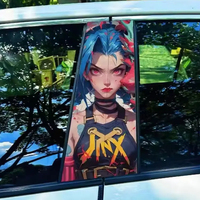Autocollants décoratifs personnalisés pour montants de fenêtre de voiture, imprimés en 3D, étanches, en ABS, avec logo, accessoires de style