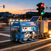 Générateur d'électricité portable silencieux à inverseur Yuchai 5KW, refroidi par air, moteur 4 temps, réservoir de carburant 25L, 50/60Hz pour usage domestique de secours