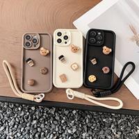 Coque de téléphone DIY mignonne avec autocollants pour iPhone 16 15 18 Pro Max 14 13 12 11, couleur bonbon, givrée, antichoc, protection arrière pour mobile