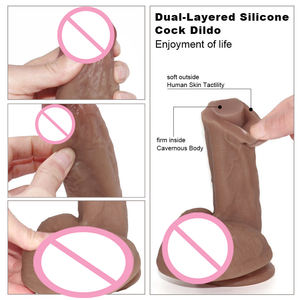 8.46インチ21.5 cm長くシミュレートされたペンリアルゲイ男性女性セックスおもちゃ大アナルディルド - Product Image 4