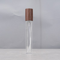 Flacon vaporisateur cosmétique givré portable en verre, flacon vide pour parfum, flacons d'huiles essentielles avec bouchon noir/doré/argenté