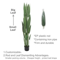 Plantes artificielles bon marché : Bananier, Oiseaux de paradis, Strelitzia, Bonsaï pour la décoration de bureau