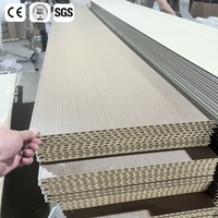 Revestimiento de Pared WPC 3D de Alta Calidad, 300*9mm, Impermeable, Ignífugo, Antiarañazos, para Salón, Dormitorio, Gimnasio, Taller, Almacén, Comedor, Moderno