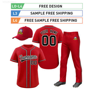 高品質な無地の野球ユニフォームセット、完全カスタマイズ可能で個人やチームにワンストップで準備完了 - Product Image 3