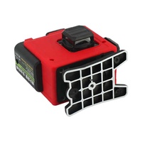 Niveau laser automatique à faisceau rouge à 360 degrés de mur 3D étanche à haute précision 12 lignes