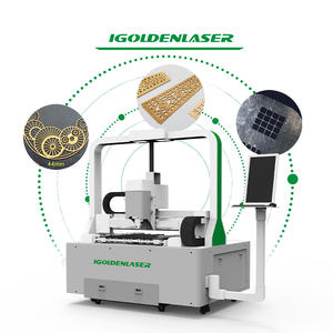 Cortadora del laser de la fibra del CNC del tamaño pequeño 6060 de la alta precisión para la hoja de plata del oro - Product Image 1