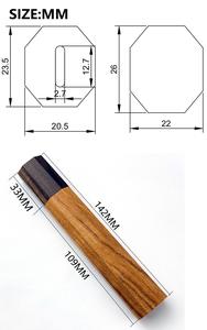 Mango de Madera de Ébano, Mango Octagonal, Artesanía Manual, Bricolaje, Mango de Cuchillo Damasco Semiterminado, Mango de Cuchillo de Cocina Japonés - Product Image 6