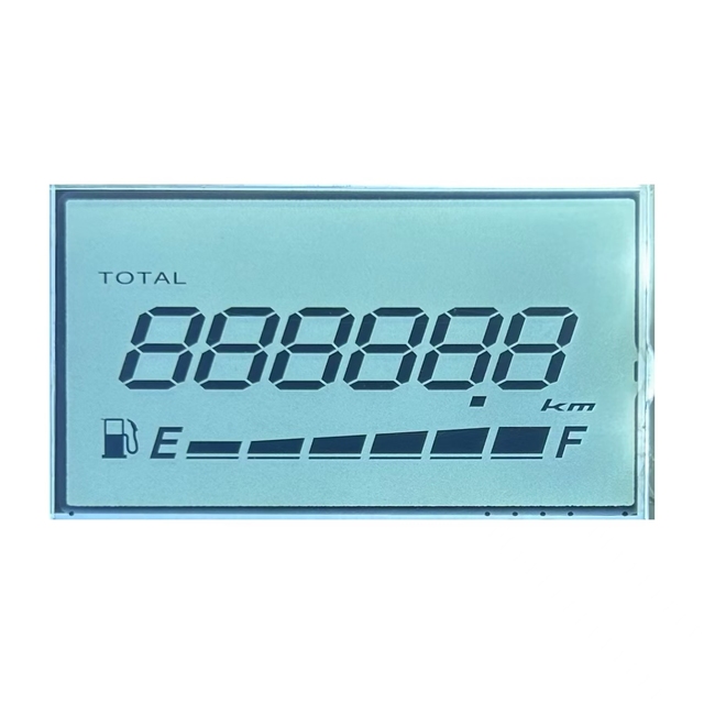 Custom Monochrome LCD for Speedometer Motorcycles use Negative HTN 7 segment LCD Screen for Electric Motorcycle